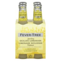 FEVER TREE - Fevertree Sparkling Sicilian Lemonade, 4 Each