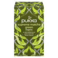 Pukka Tea - Organic Green Tea Bags, Supreme Matcha Green, 20 Each