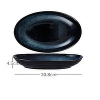 ShePin - 12 inch Oval Plate, 1 Each