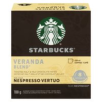 Starbucks - Veranda Blend Capsules For Nespresso Vertuo, 8 Each