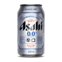 Asahi - Super Dry 0.0%, 355 Millilitre