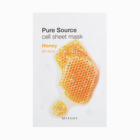 Missha - Pure Source Cell Sheet Mask - Honey, 1 Each