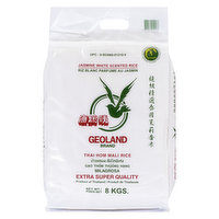 Geoland - Jasmine White Scented Rice, 8 Kilogram