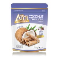 Aroi - COCONUT CRISPY ROLL-TARO FLVR, 80 Gram