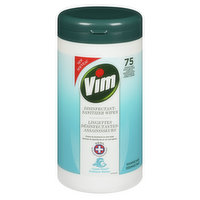 Vim - Disinfectant Sanitizer Wipes Canister, 75 Each
