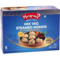 Hungryy? - Mix Veg Steamed Momos, 14 Pieces, 400 Gram