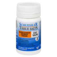 Schuessler - Tissue Salt Calc Sulph 6x Blood Cleanser, 125 Each