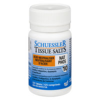 Schuessler - Tissue Salt Nat Phos 6x Acid Neutraliser, 125 Each