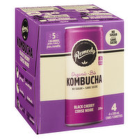 Remedy - Kombucha Cherry Plum Organic, 4 Each