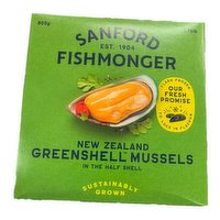 Frozen - New Zealand Green Shell Mussels, 800 Gram