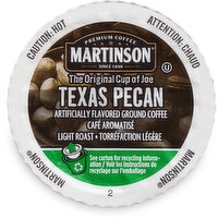 Martinson - Coffee Pods Texas Pecan, 1 Each