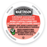 Martinson - Coffee Pods - Cayman Coconut, Bulk, 1 Each