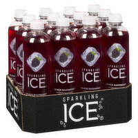 Sparkling Ice - Flavoured Sparkling Water, Black Raspberry, 12 Each