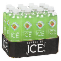 Sparkling Ice - Flavoured Sparkling Water, Kiwi Strawberry, 12 Each