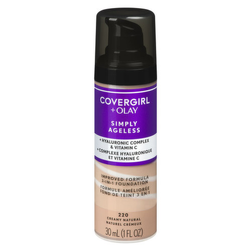 Cover Girl - +Olay Simply Ageless Foundation - Creamy Natural