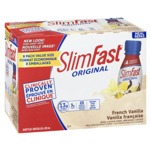 Slim Fast - Meal Replacement Shakes French Vanilla