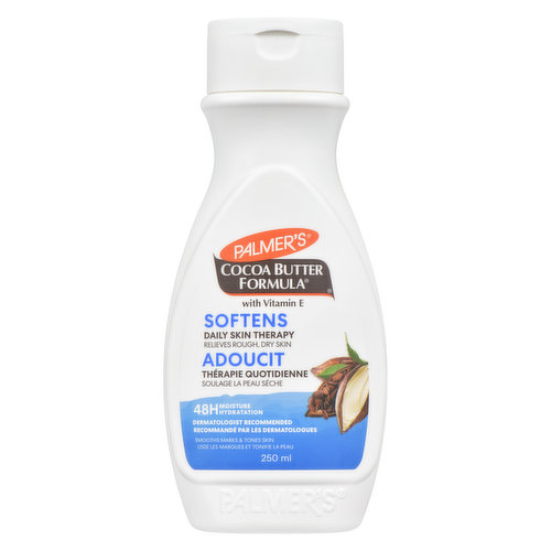 Cocoa Butter Formula with Vitamin ESoftens, Smoothes and Relieves Dry SkinSmoothes Marks, Tones Skin.