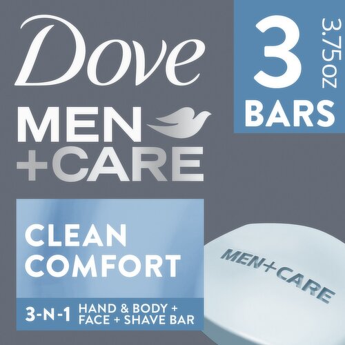 Dove MenplusCare Men's Bar Soap Deep Clean 3.75 oz, 2 Bars