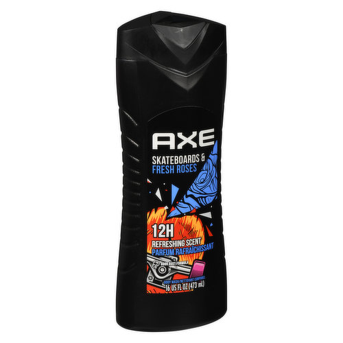 Axe - Skateboards & Fresh Roses Body Wash