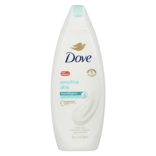 Dove - Sensitive Skin Body Wash - Unscented