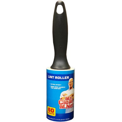 This pet hair roller is the only lint roller that has achieved the Good Housekeeping Institute award. (60 sheets) 9 meters of very sticky tape. Sturdy easy to use handle. Used by the professionals.