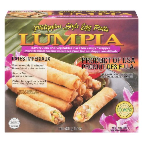 Family Loompya - Lumpia (Egg Rolls) - Pork and Vegetables