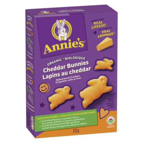 Cheddar Baked Snack Crackers. 0g Trans Fat.