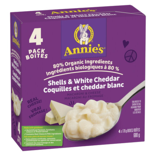 Annie's - Macaroni & Cheese - Shells & White Cheddar