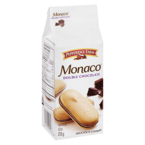 PEPPERIDGE FARM - Monaco Cookies - Double Chocolate - Save-On-Foods