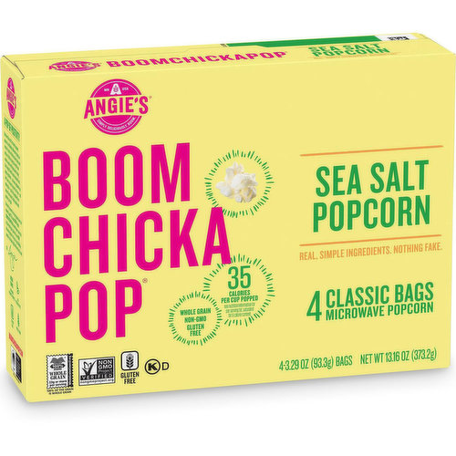 Angie's - Boom Chicka Pop Popcorn - Sea Salt