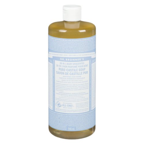 Dr. Bronner's - Pure Castle Baby Soap 18in1 Unscented