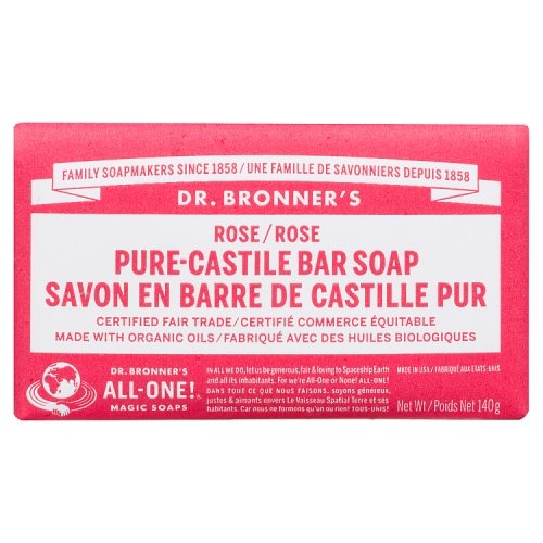 Dr Bronner - Pure Castile Bar Soap Rose