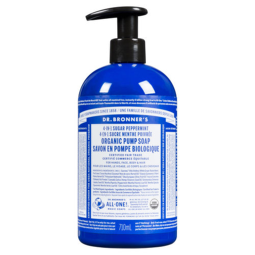 Dr Bronner - Pump Soap 4-in-1 Peppermint