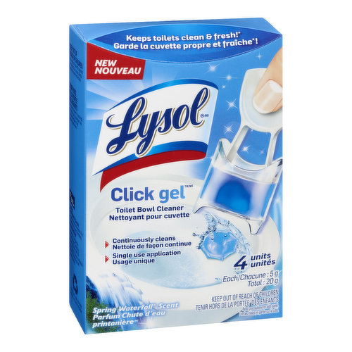 lysol - Click Gel Toilet Bowl Cleaner - Spring Waterfall