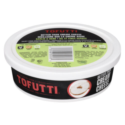 Tofutti - Better Then Cream Cheese Herb & Garlic