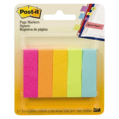 3M - Post-It Fluorescent Page Markers