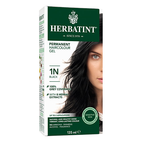 A Vogel - Herbatint Permanent Hair Color Gel - 1N Black
