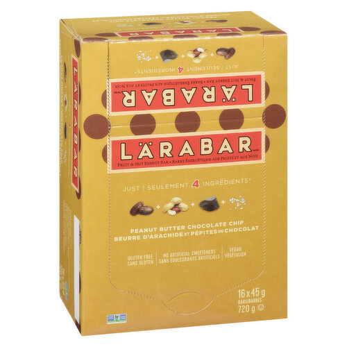 Larabar - Energy Bars - Peanut Butter & Chocolate Chip