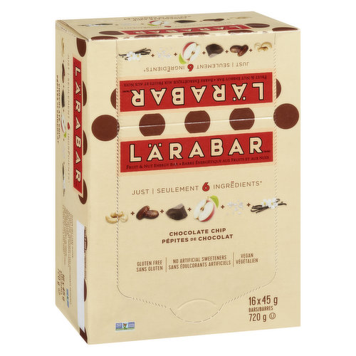 Larabar - Fruit & Nut Energy Bars - Chocolate Chip