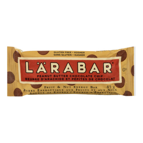 larabar peanut butter chocolate chip nutrition facts