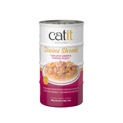 Cat it - Catit Divine Shreds Tuna with Shrimp & Pumpkin in Jelly
