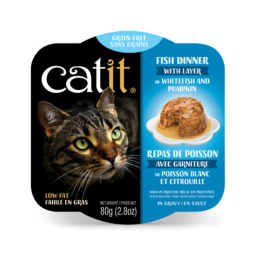 Cat it - Catit Fish Dinner with Layer of Whitefish and Pumpkin