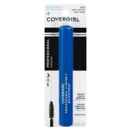 Cover Girl - Professional 3-in-1 Waterproof Mascara -Very Black