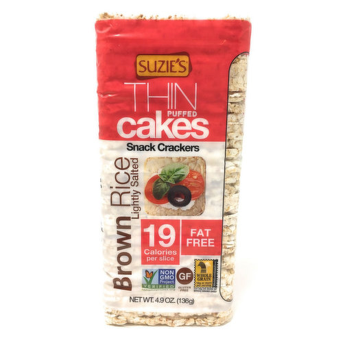 Suzies - Thin Puffed Cakes Brown Rice Lightly Salted