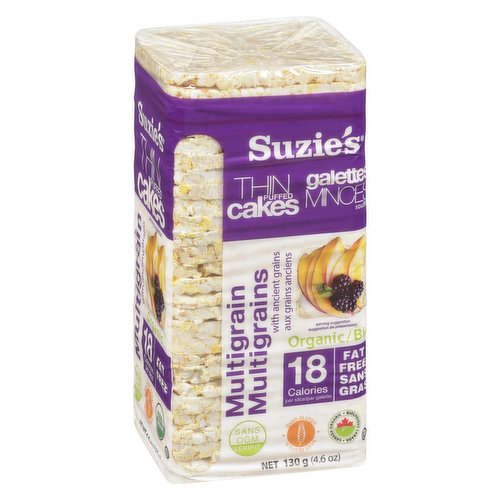 Suzies - Thin Puffed Rice Cakes Multigrain