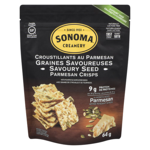 Sonoma Creamery - Cheese Crisps Savoury Seed