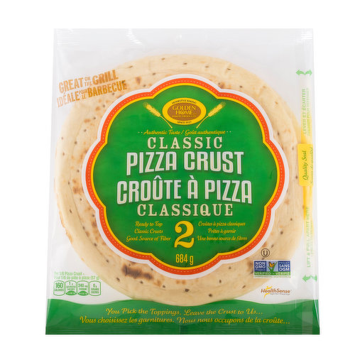 Classic Pizza Crust, you pick the toppings, leave the crust to us! Great on the grill