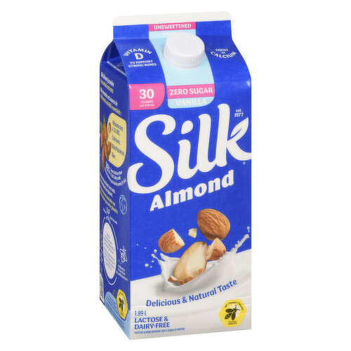 Silk - Almond Milk-Vanilla Unsweetened