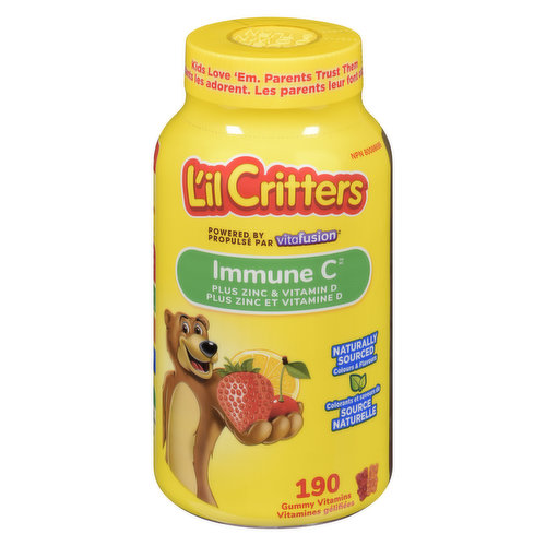 L'il Critters - Immune C VItamin Gummies - Plus Zinc & Echinacea