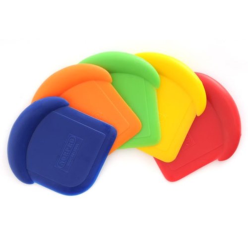 Norpro 3pc My Favorite Nylon Pot and Pan Food Scraper Set - Blue, Green &  Red